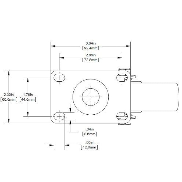 Kit de repuesto de rueda para Rubbermaid | Juego de 4 | goma sin marcas de 5 pulgadas para carritos y camiones Rubbermaid 4600 y 4700 Series