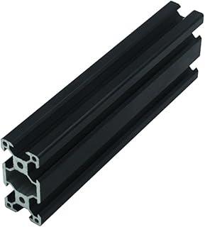 1pc negro 2040 V- Marco de extrusión de perfil de aluminio de ranura estándar europeo de 100 mm-1200 mm lineal for CNC 3D Piezas de impresora(900mm)