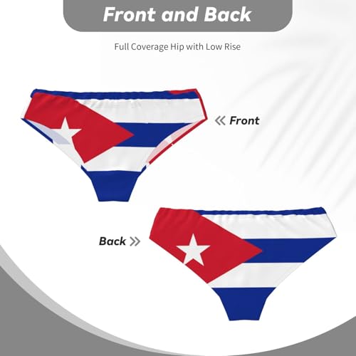 Cuban flag Print Men's Underwear - Stretch Breathable Briefs - Supportive Mens Trunks for Daily Wear & Workout,4