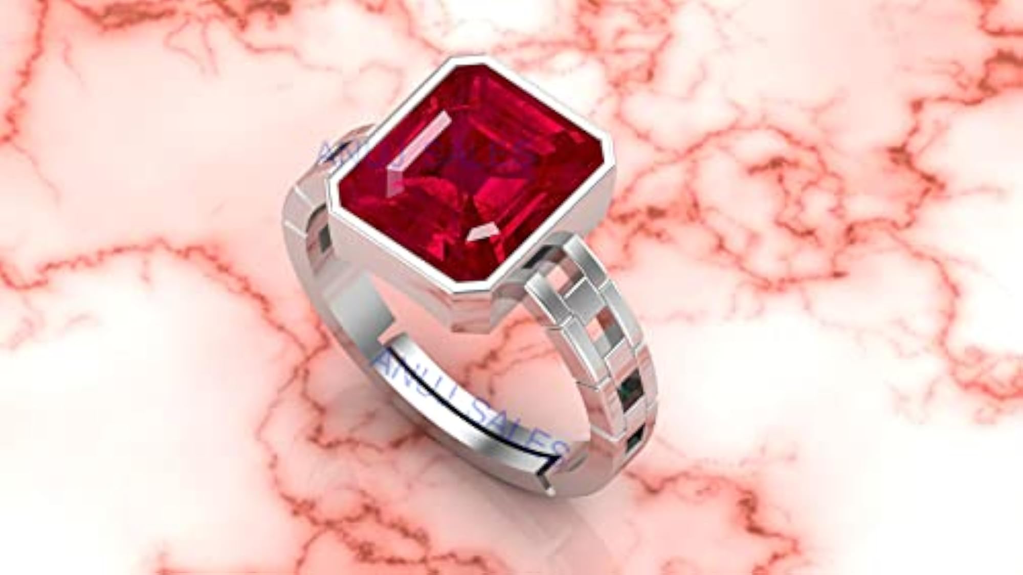 14.00 Ratti Natural Burma Ruby Gold Ring