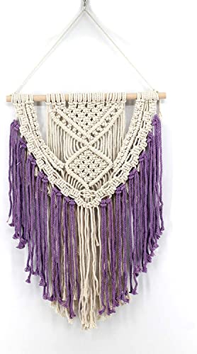 Décoration murale, tapisserie tissée, tenture murale en macramé, coton Boho fait à la main en macramé, décoration murale, tapisserie tissée, décoration de la maison for appartement de mariage