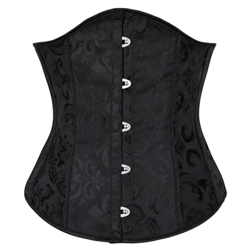 Corset push-up floral à baleines galbant effet ventre plat