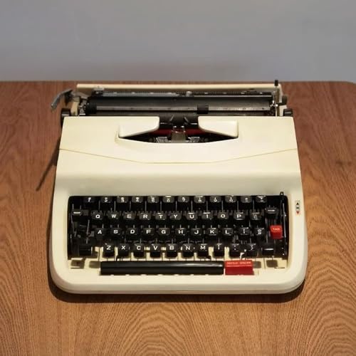 Ręczna maszyna do pisania, przenośna maszyna do pisania w stylu vintage do nostalgicznego pisania, prezenty literackie dla pisarzy, łatwa w użyciu, tradycyjny design