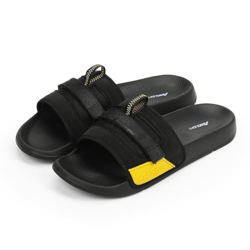 Image of Boldfit Sliders for Man,Breathable Mesh One Piece Build,Easy Clean PU Upper,Ultra-Light EVA Sole Slippers for Man,All Day Cushioned Footbed,Anti-Slip Outsole-Modern Two-Tone Design Everyday Wear