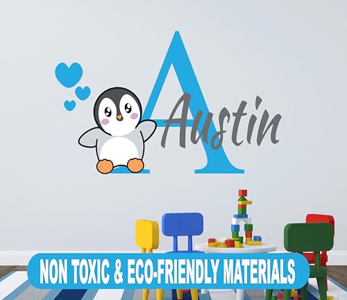 Vinilo Decorativo Personalizable Love Penguin miniatura 2