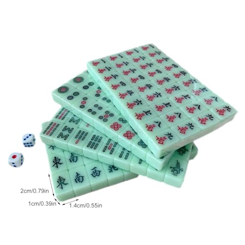 Mini Mahjong Set de Viaje, Juego de Fichas Compacto y Ligero miniatura 2