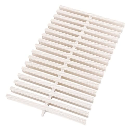 Generico Griglia di Troppo Pieno per Piscina, Filtro per grondaia in ABS Estensibile, Copertura Antiscivolo per vialetti e patii, 25x100 cm (Confezione da 2) per Una Migliore Protezione del drenaggio