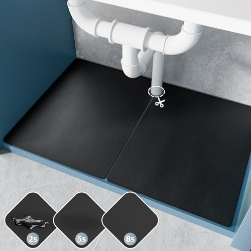 Amazon.com: QUICK SNAP USA - 34" x 22" x 1" Designed in USA - Heavy Duty - Under Sink Mat for ...