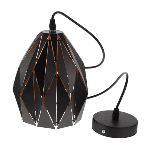Lampe suspendue industrielle en fer noir vintage Mipcase pour éclairage de salon