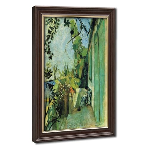Impression sur toile Henri Matisse Saint Tropez déco murale bureau cadre suspendu 20x30 cm