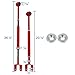 Spec-D Tuning Rear Adjustable Control Arms Red Compatible with 1992-2004 BMW 3-Series E36 E46 318I 325I M3