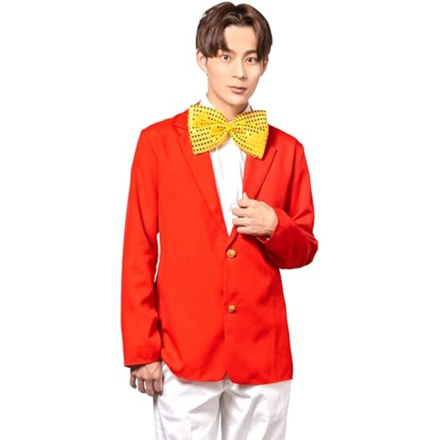 クリアストーン(Clearstone) MENコス コスプレ ハロウィン 司会者 ユニセックス レッド 詳細画像1