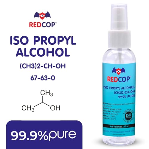 Image of REDCOP IPA Isopropyl alcohol 99.9% Spray | (CH3)2-CH-OH CAS: 67-63-0 | Premium Grade Pure without mixing | For Technical Use | 100ML Pack of - 2