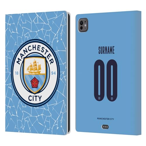 Étui portefeuille Manchester City pour iPad Pro 11 M4 en cuir personnalisé