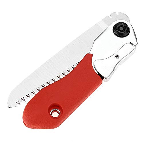 Folding Saw, Portable Pruning Saw Compact Design Blade Hand Saw for Wood Camping for Tree Trimming, Bushcraft, Outdoor Gardening Tree Cutting