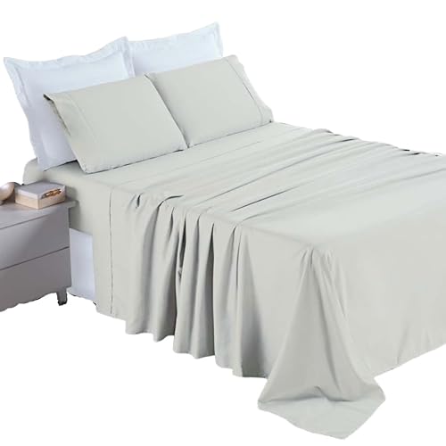 Jogo de Lençol Casal 4 Peças 400 Fios Ponto Life (Bege)