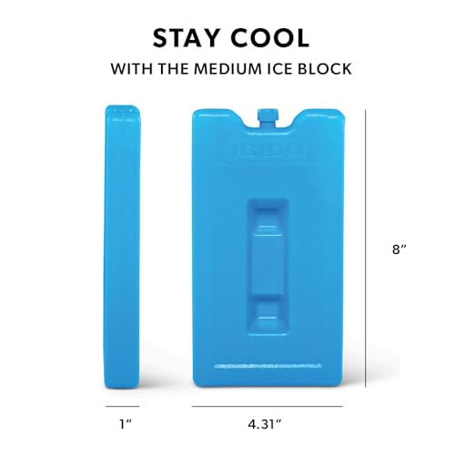 Image of Igloo Maxcold Ice Blocks, Reusable Ice Packs for Coolers, Freezer Pack, Cold Packs for Coolers, Long Lasting Ice Blocks