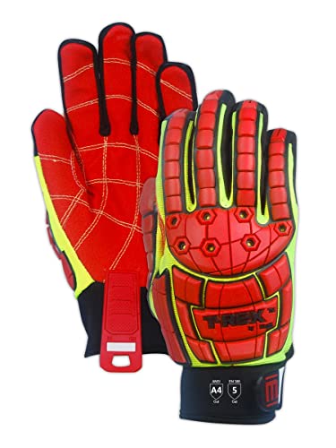 Magid Trx647Xxl Primal Series | Cut Level A4 M-Force Defense Tpr Impact Work Gloves, Size 11/Xxl, (1 Pair) #TOP2