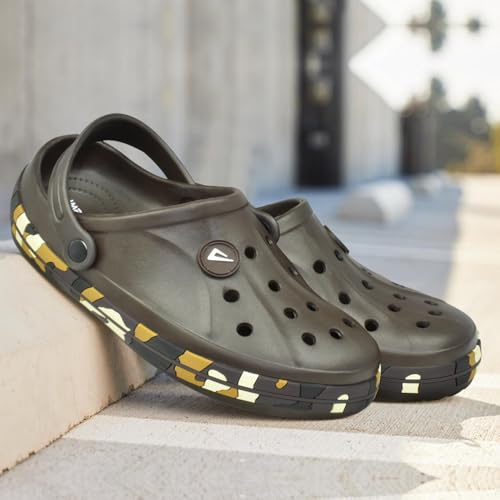 Image of Impakto by Ajanta Men's Classic Ultra Soft Clogs /Sandals with Adjustable Back Strap for Adult| Comfortable & Lightweight| Stylish & Anti-Skid|Indoor & Outdoor Waterproof Casual Mules Gents /Boys