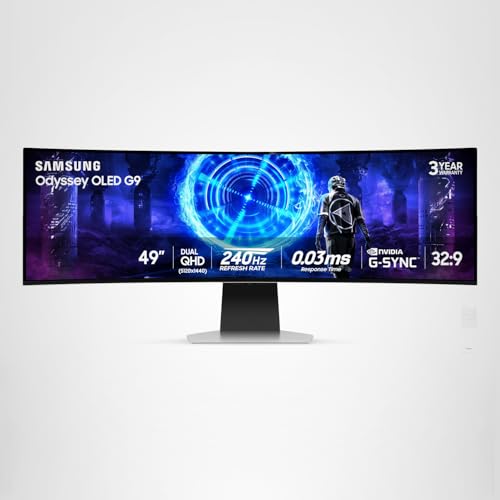 Image of Samsung LS49DG956SNXGO 49 inch G95SD Odyssey OLED Curved Gaming Monitor with PRO-X-2-LIGHTSPEED Headset, G915 Keyboard, and PRO-X-2-SUPERLIGHT Mouse (2024)