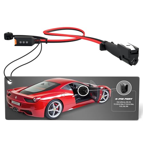 JMR Adapter for Ferrari 458 California F12 FF 599 612 F430 360 Compatible with CTEK (4-Pin Port, with Indicator)