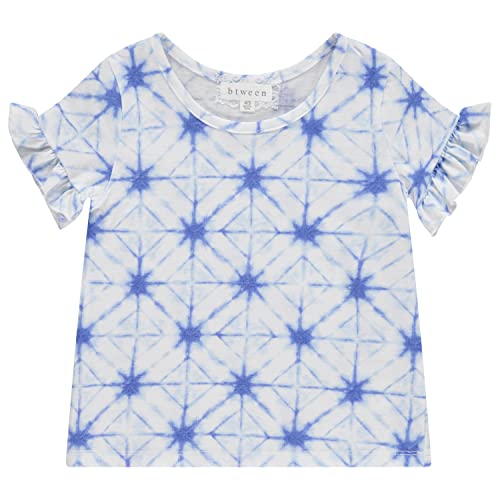 BTween 4 Pack Girls Tops, Tees Blouses Short Sleeve Tshirts, Ruffle Top and Off Shoulder Shirt Bundle4