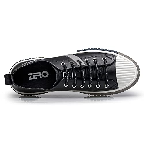 ZRO Men's Leather Sneakers, Casual and Fashion Shoes for Men'S033003