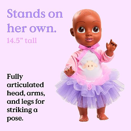 image for Qai Qai Doll by Serena Williams, Baby Doll with Coloring House Box, Re