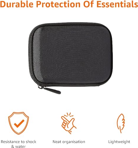 Image of VERTUS Storage Bag for Samsung T9 / T7 Shield Portable Ssd, Shockproof Travel Organizer Storage Case with Handstrap for Samsung T9 / T7 Shield Portable SSD, USB 3.2 Gen2 500GB 1TB 2TB 4TB (Black)