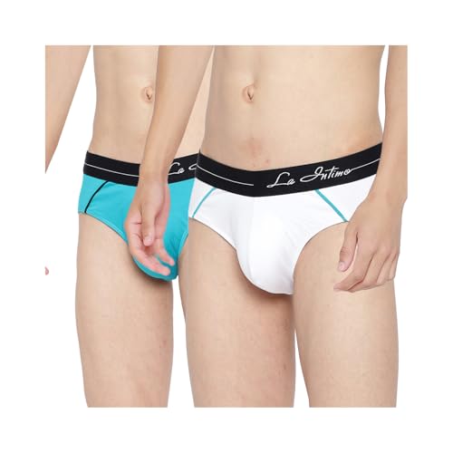 Image of La Intimo Cotton Power Solid Brief for Men Innerwear | Antimicrobial Underwear for Men