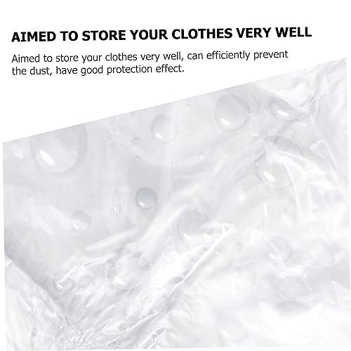 Luxshiny 20pcs Clothes Dry Cleaning Garment Bags for Closet Storage Lightweight for Family Use4