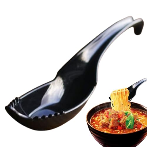 Ramen Terminator Cuchara para sopa de fideos | Cucharas creativas para sopa de fideos, cuchara multiusos para sopa, pasta, wontan, papilla, albóndigas