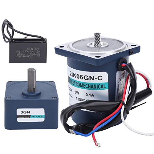 Moteur à engrenages AC en acier inoxydable 220V 6W avec réducteur de vitesse pour convoyeur