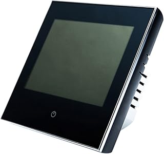 NUOBESTY Digitaler Programmierbarer Thermostat Für Gas-heizgerät Kabelloser Heizungsregler Mit LCD-Display Und Wöchentlicher Zeitprogrammierung C-genauigkeit Energiesparend Schwarz Boiler