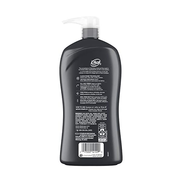 Dial Men 3in1 Body, Hair and Face Wash, Hydro Fresh, 32 fl oz