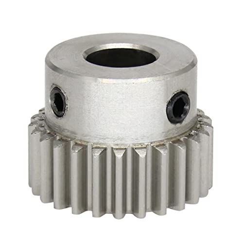 1 Piece Gear 1M-23T/24T Bore Size 6/8/10/12 Mm 304 Stainless Steel Pinion Teeth Thickness 10 Height 18 Industrial Bearings Gears(1M23T (Bore 8 mm))