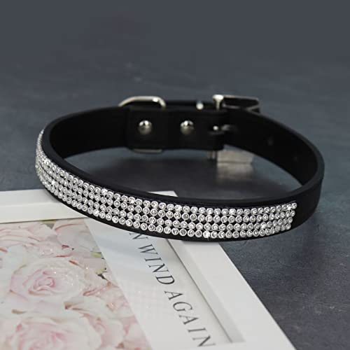 Didog Full Crystal Rhinestones Shining Diamonds Pu Leather Dog Pet Collars For X-Small Small Dogs #TOP4