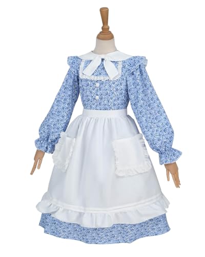 Disfraz Colonial Niñas Laura Ingalls Wilder con Delantal miniatura 2