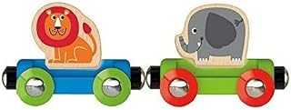 Award Winning Hape Railway Jungle Journey Train Set, L: 9.1, W: 1.3, H: 2 inch