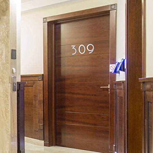 10 Pieces 2.8 Inch Mailbox Numbers 0-9, Self-Adhesive Door Numbers, Address Numbers, Street Numbers For Window, Signs, Door, Cars, House Mailbox, Office (Silver) #TOP4