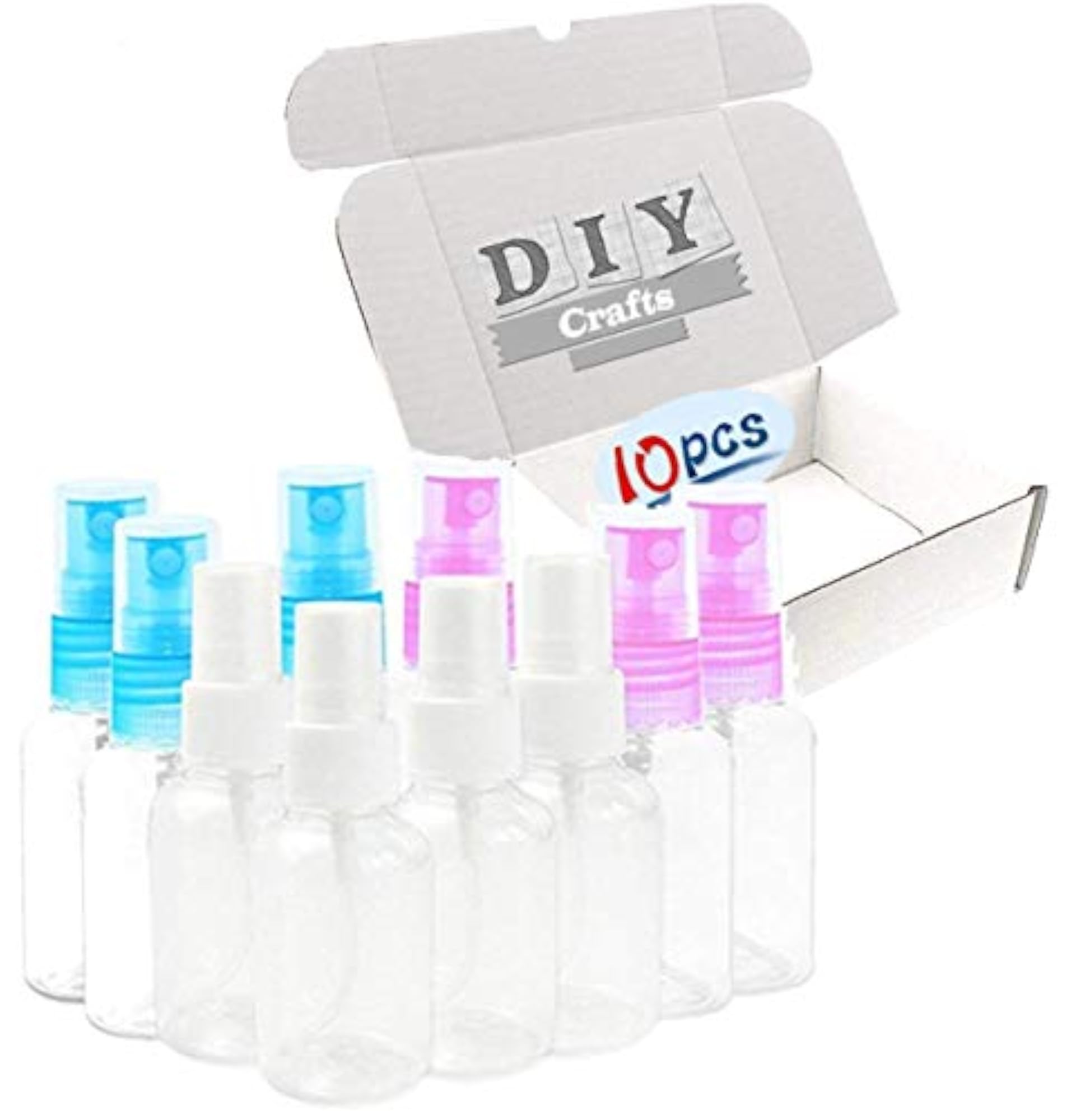 Pack of 15 Clear Plastic Mist Spray Bottles, 50 ML
