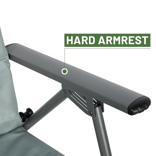 image for Timber Ridge Oversized Folding Rocking Camping Chair, Padded Outdoor R