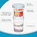 Xyptorix 16 oz Overnight Oats Containers with Airtight Lids - 6-Pack Leak-Proof Wide Mouth Mason Jars & Divided Cups for Dried and Wet Foods, Glass Jars for Chia Pudding, Salad, Snacks, and Yogurt