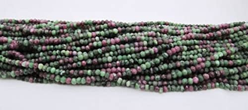 Perles de Rubis Zoïsite naturelle LKBEADS facettées avec une coupe de précision d'Israël