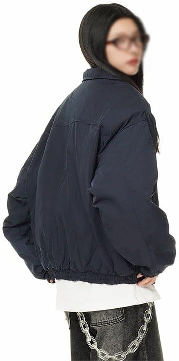 Retro Lapel Winter Cotton Padded Jacket for Both Men Women