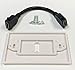 iMBAPrice - HDMI Pigtail Wall Plate Built-in Flexible Hi-Speed HDMI Cable with Ethernet Single Port (1 Port) White