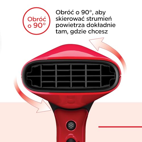 Revlon Airflow Control Dryer || Compact Dryer with Rotating Built-in Concentrator and Curl-Enhancing Diffuser, 2000W || RVDR5320
