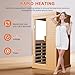 OUTEXER Far Infrared Sauna Home Sauna Spa Room Canadian Hemlock Wood 1200W Indoor Saunas Low EMF 110V with 7 Color Light and Tempered Glass Door, Room: 35.2 * 27.6 * 61.6Inch
