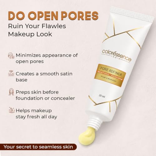 Image of Coloressence 3in1 Moisturizer and Primer for Face, 20ml | All Skin Types | Pore Refiner | Makeup Base | Hydrating, Lightweight, Long Lasting | Pore Minimizer