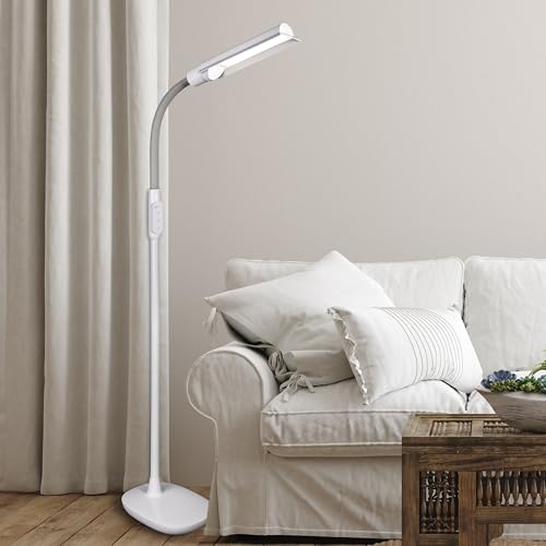 OttLite WingShade LED Floor Lamp 3 Color Temperatures White
